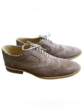 Giorgio Brutini Taupe Suede Wingtip Oxfords Men’s 9.5 Orig $85